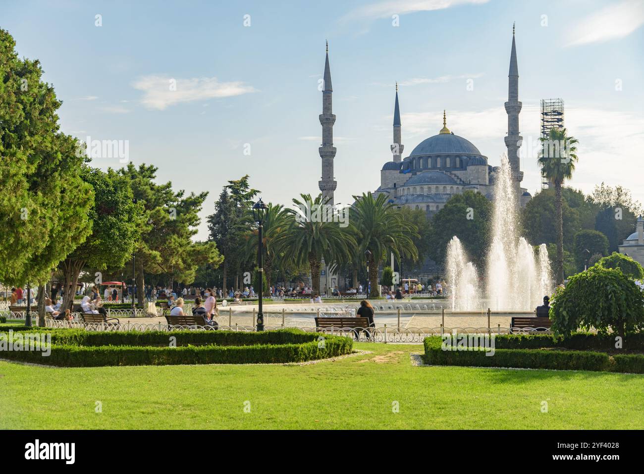 The Sultan Ahmed Mosque (the Blue Mosque) in Istanbul, Turkey Stock ...