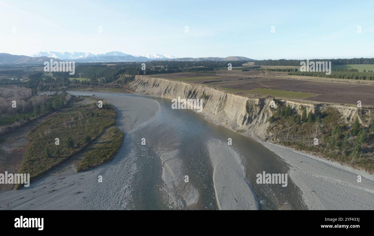 This Aerial Photo Showcases The Rangitata River In The Canterbury This Aerial Photo Showcases The Rangitata River In The Canterbury