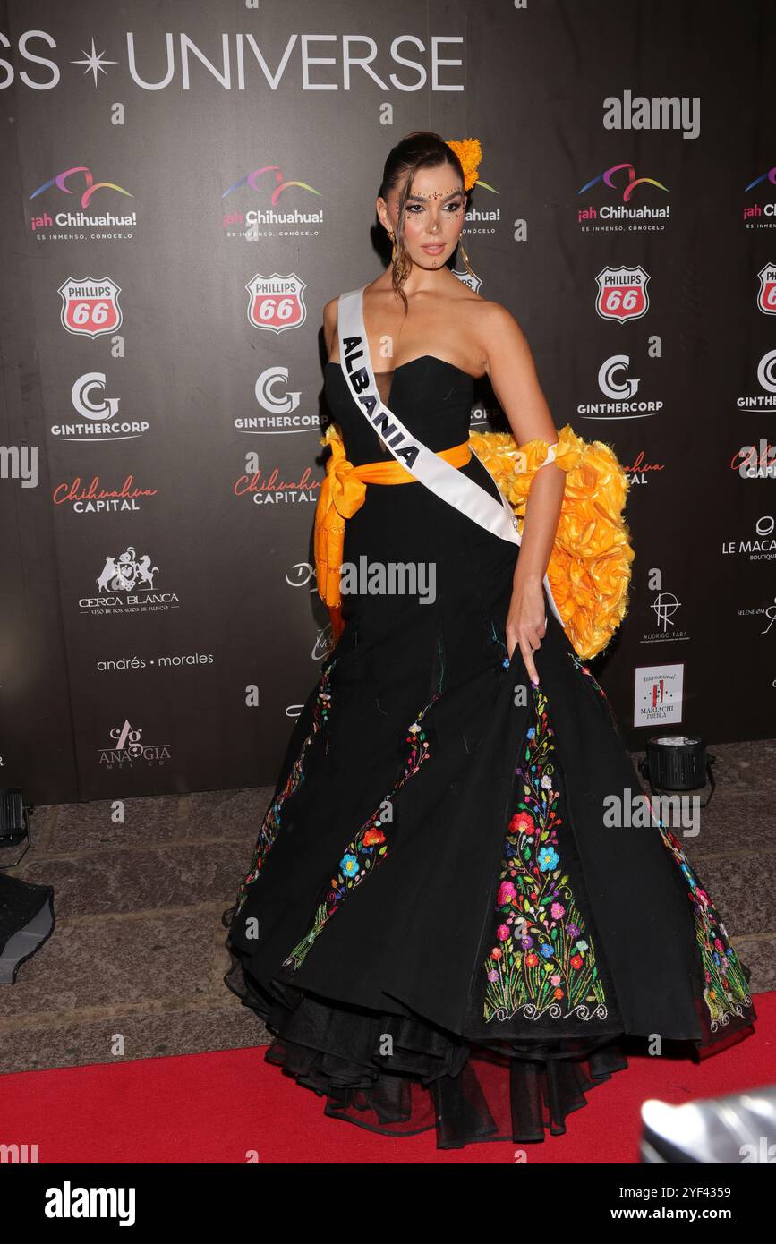 Mexico City Mexico 01st Nov 2024 Miss Albania Franceska Rustemi Mexico City Mexico 01st Nov 2024 Miss Albania Franceska Rustemi