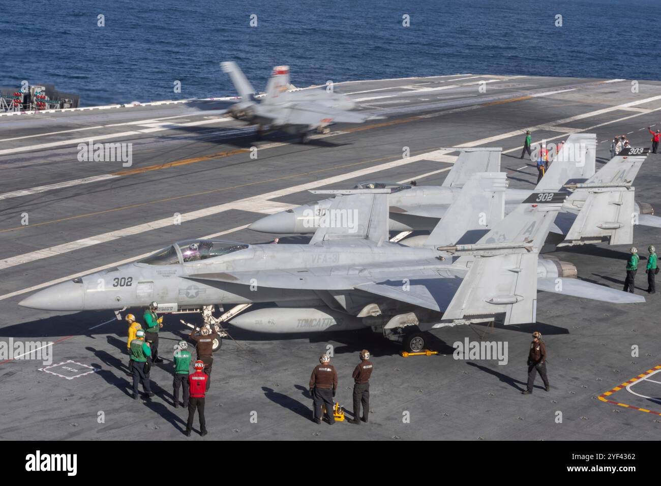 Sailors assigned to the worldÕs largest aircraft carrier, USS Gerald R ...