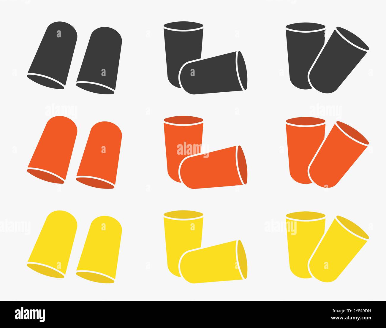 Safety ear plug Stock Vector Images - Alamy