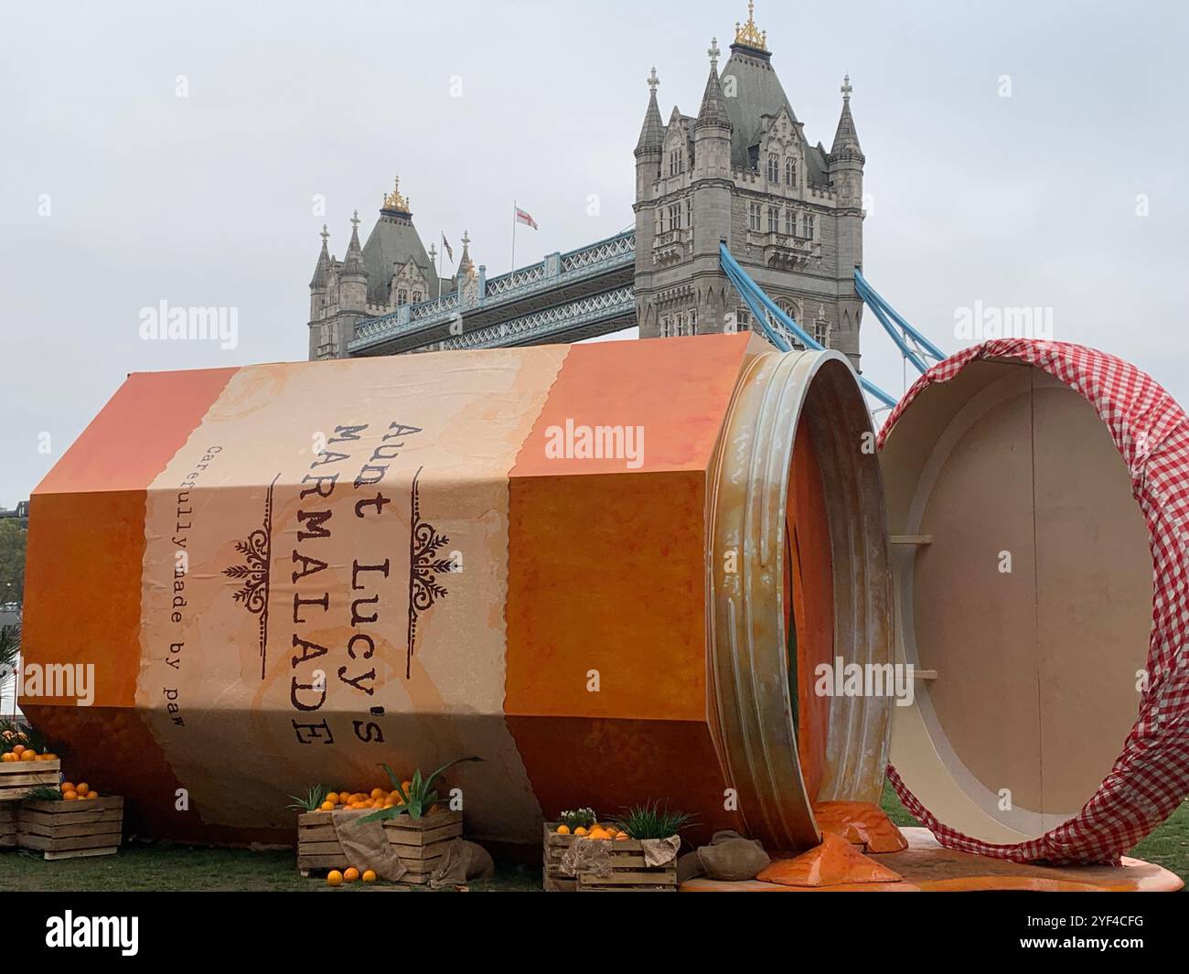 Aunt Lucy's Marmalade Jar, Tower Bridge, London UK - Smartphone Captured Stock Image