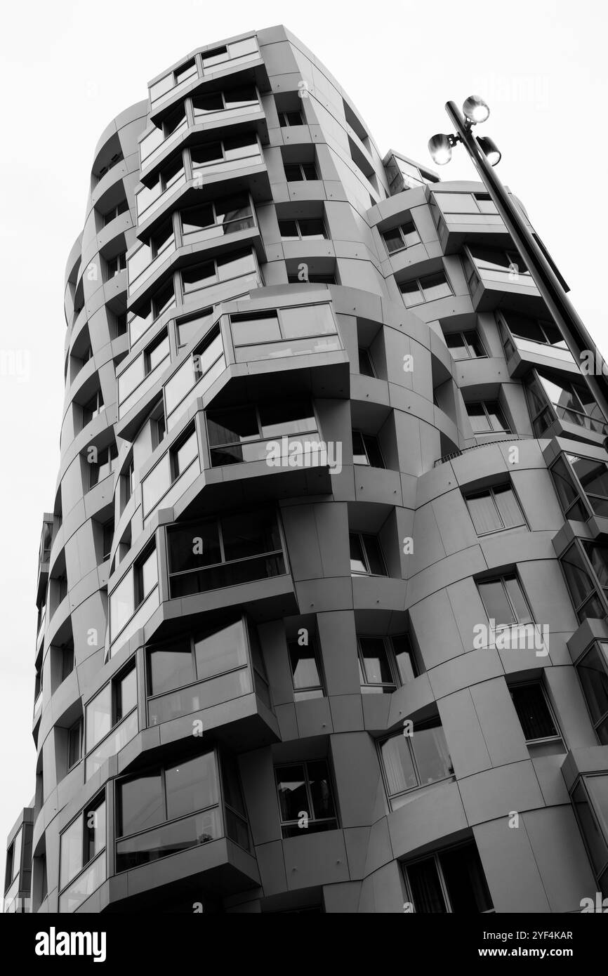 Modern Architecture Tower Block Apartments at Battersea Power Station, London, England Stock Photo