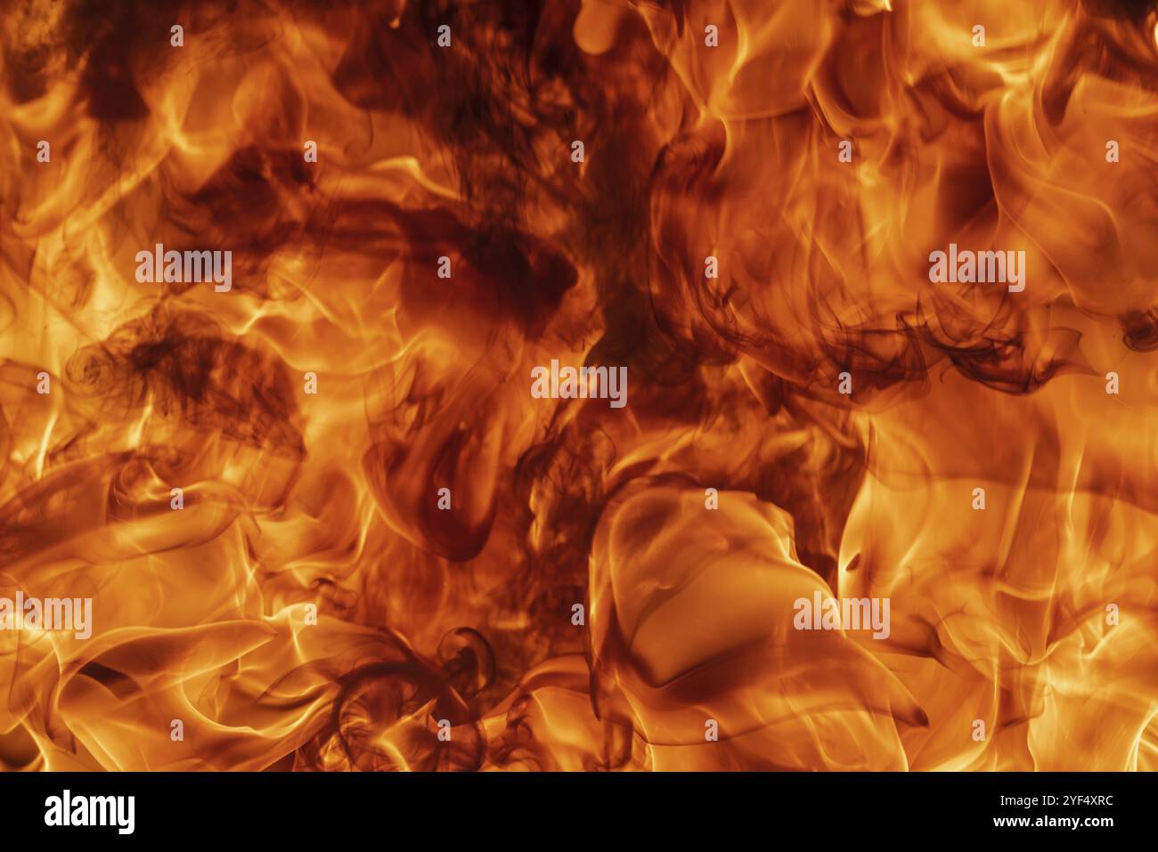 Abstract red fire natural background with flames. Beautiful dangerous ...