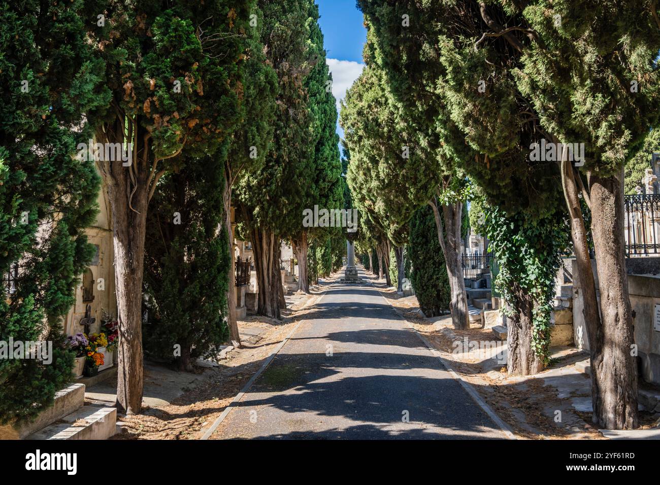 Cemetery Vieux, Beziers, Herault department in the Occitanie region, France. Stock Photo