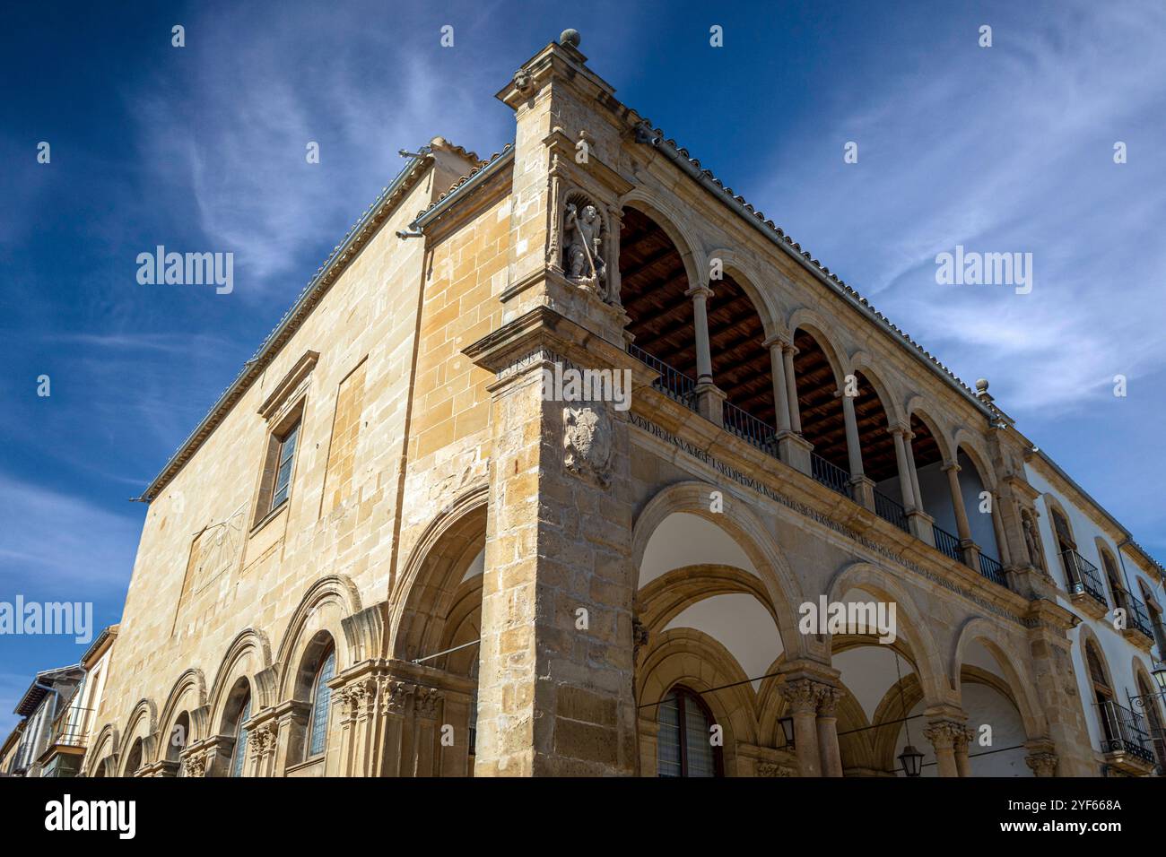 Renaissance palace with arcades where the professional music ...