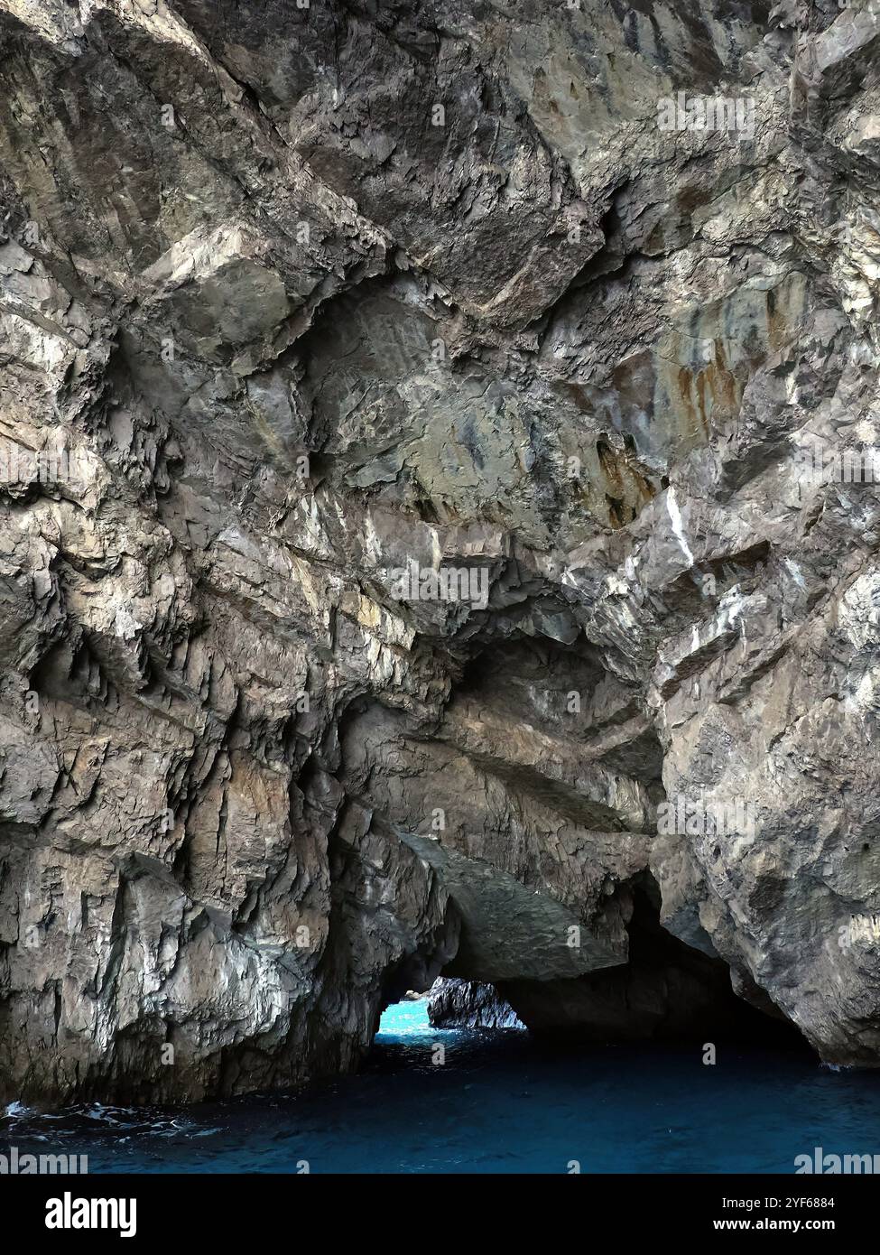 Grotta Verde, Green Cave, Isola di Capri, Capri, Campania, Italy, Europe Stock Photo