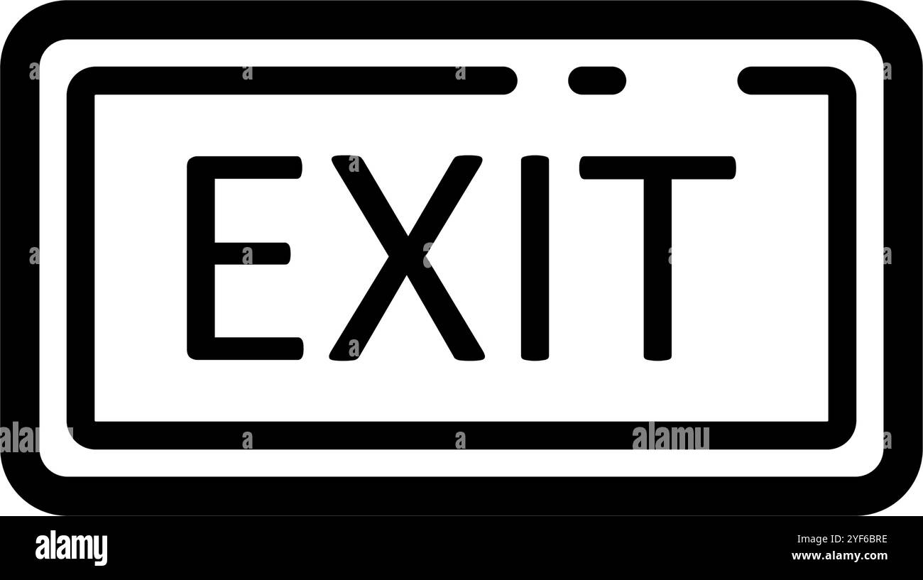 exit - sign, simple vector icon Stock Vector Image & Art - Alamy