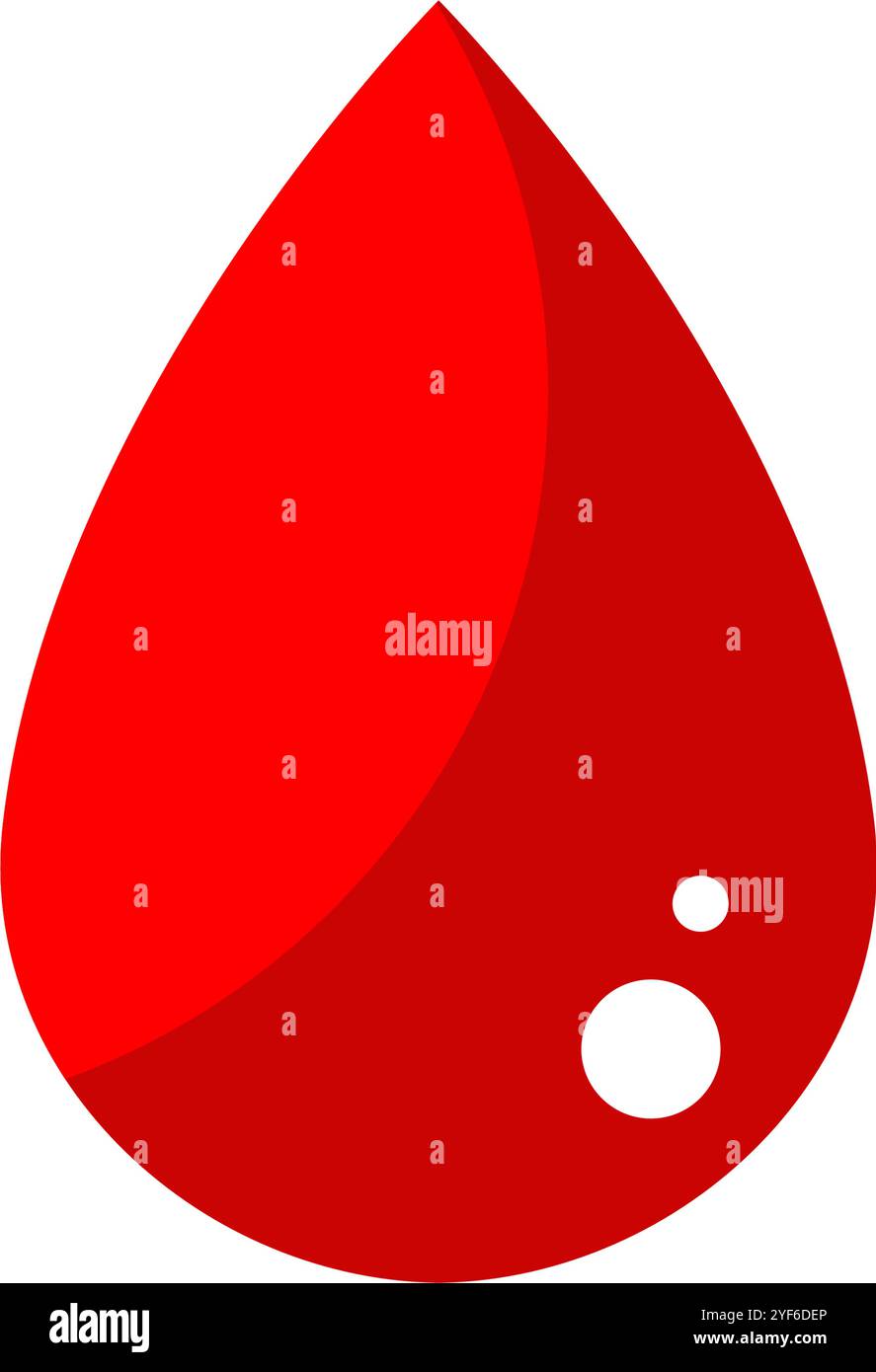 Red blood drop - vector icon Stock Vector Image & Art - Alamy