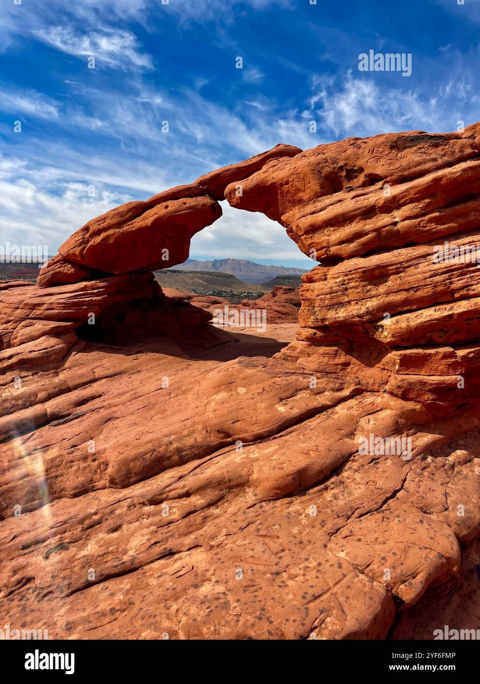 Seeking the views one hike at a time, adventure is out there! - Smartphone Captured Stock Image
