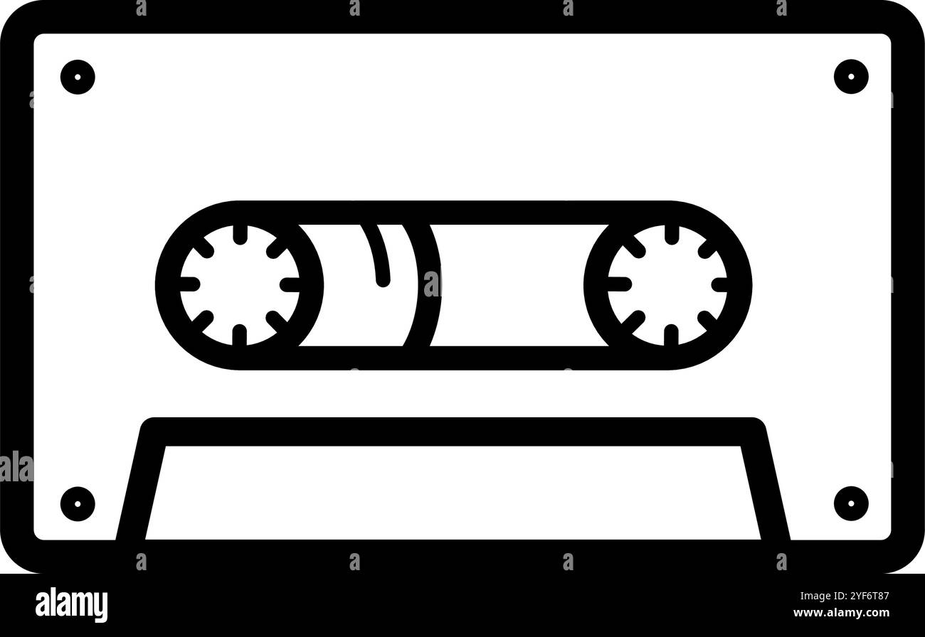 cassette tape - simple vector icon Stock Vector Image & Art - Alamy