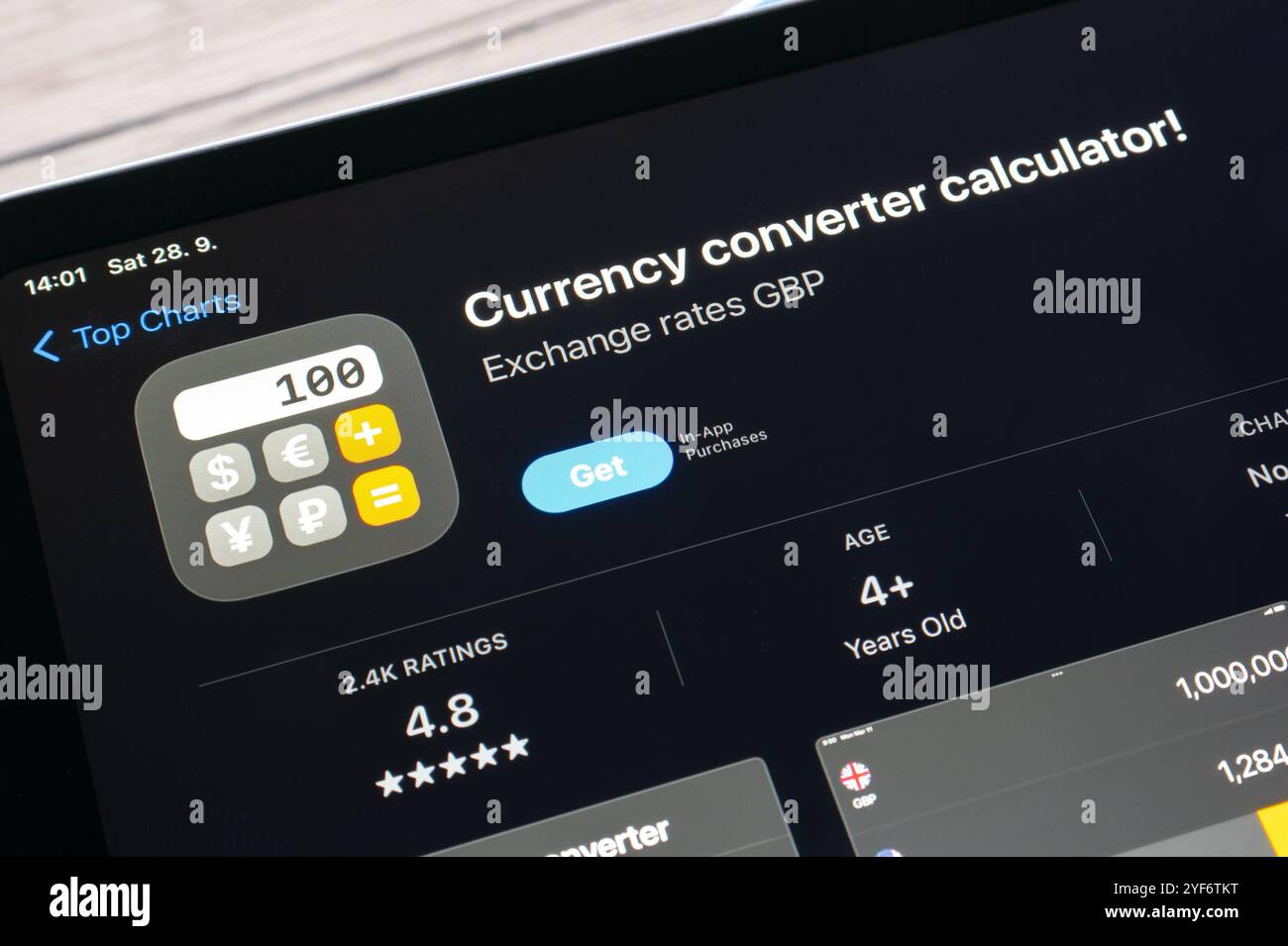 Currency converter calculator hi-res stock photography and images - Alamy