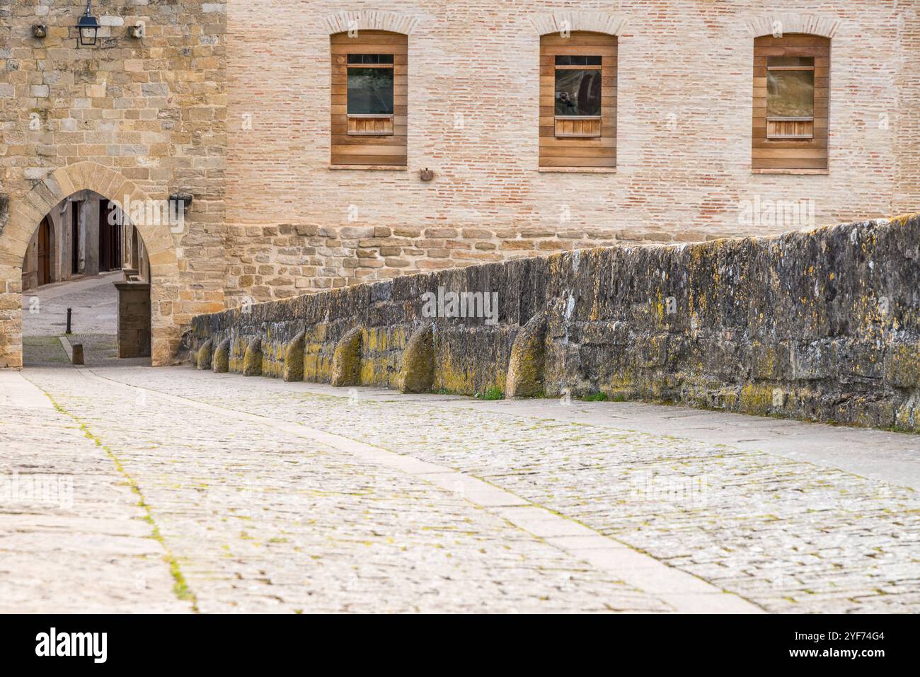 Romanesque Bridge Puente la Reina, Medieval Village and Romanesque Bridge for Pilgrims on ...