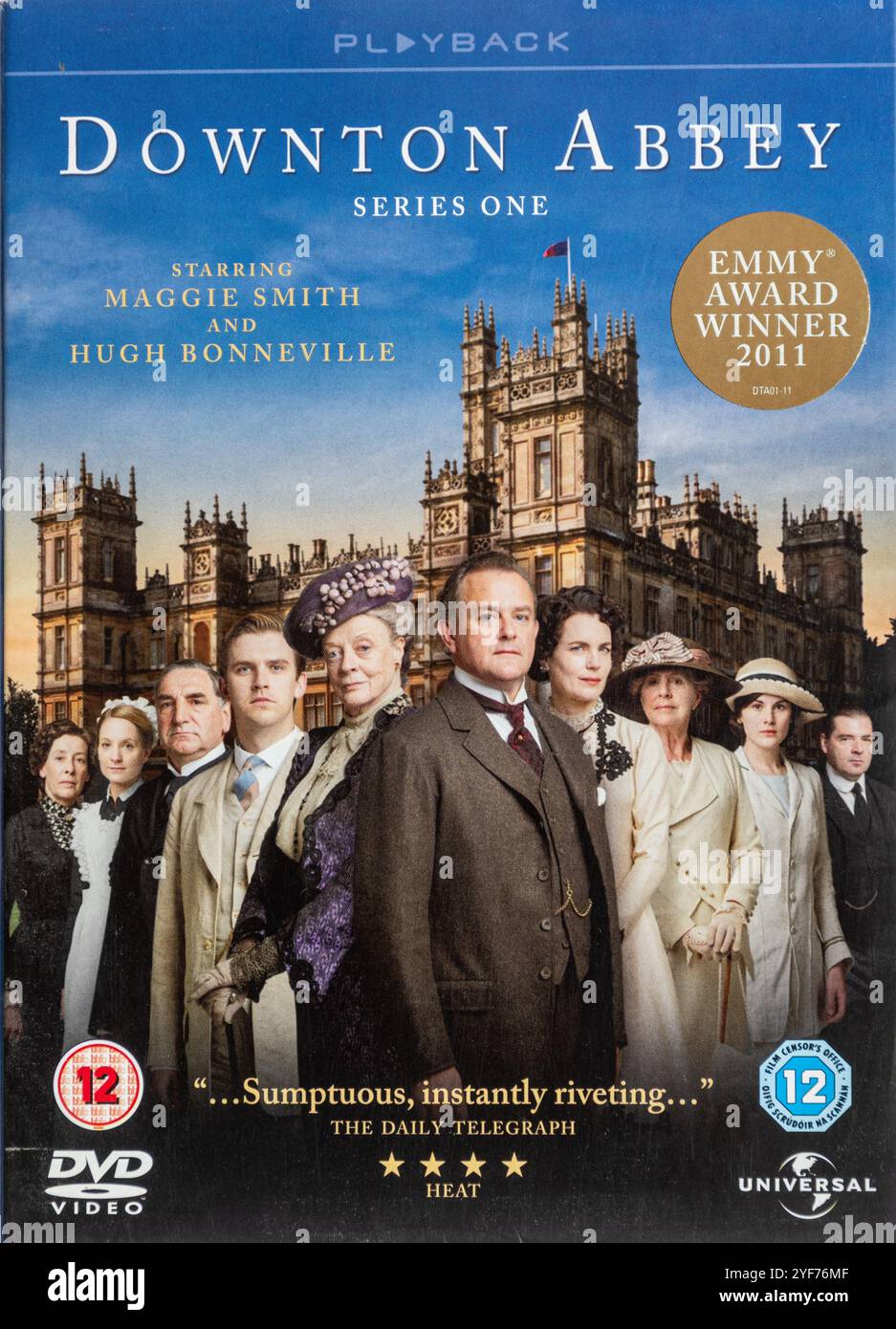 Boxed set of DVDs of Downton Abbey TV television series one Stock Photo