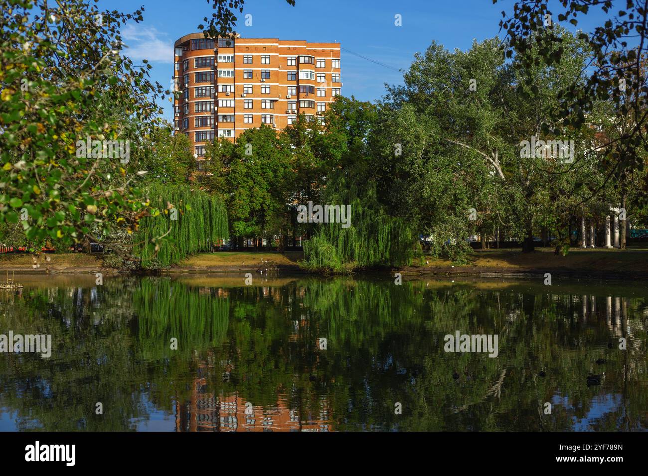 Beautiful park pond in city hi-res stock photography and images - Alamy