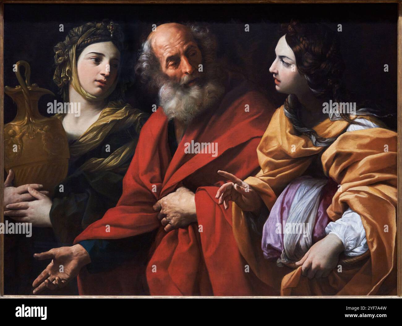 Lot and his Daughters leaving. Sodom, about 1614-1615, Guido Reni (1575 ...