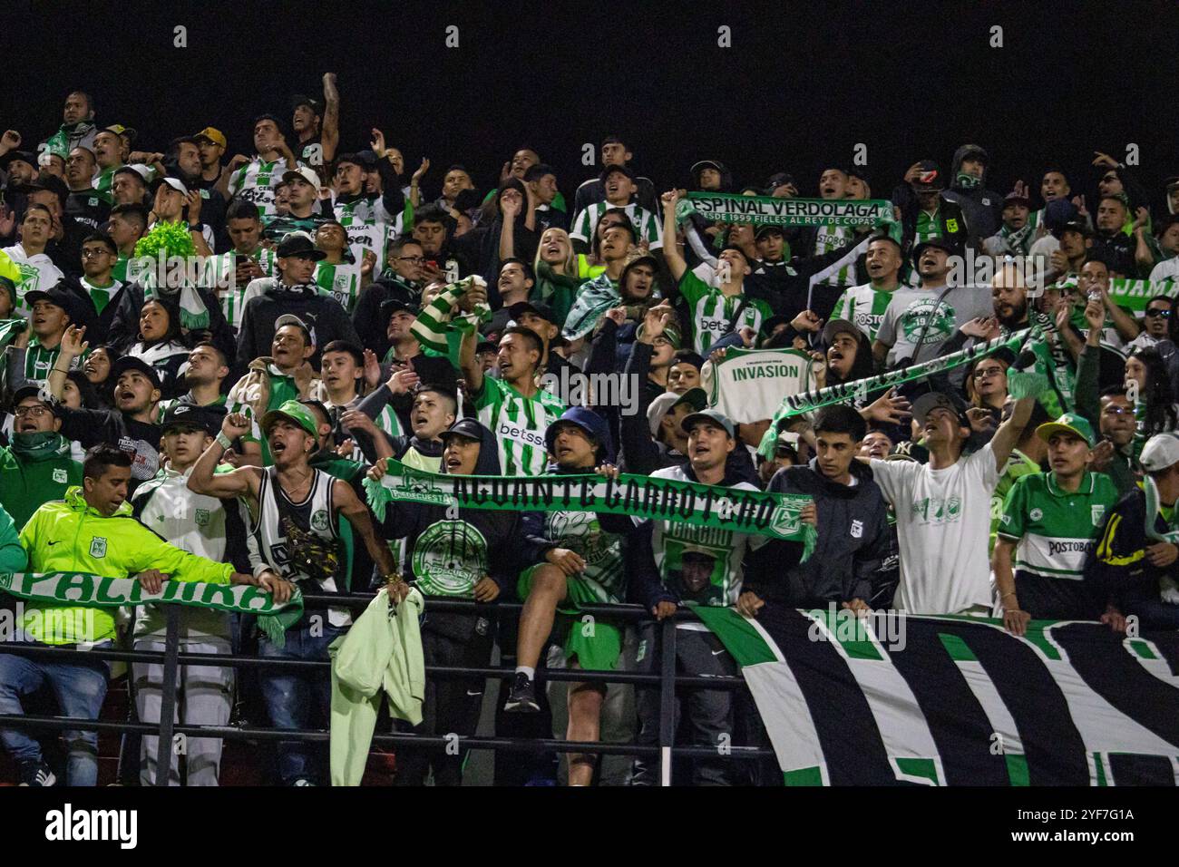 Pasto Colombia 03rd Nov 2024 Atletico Nacional Fans Cheering For pasto-colombia-03rd-nov-2024-atletico-nacional-fans-cheering-for