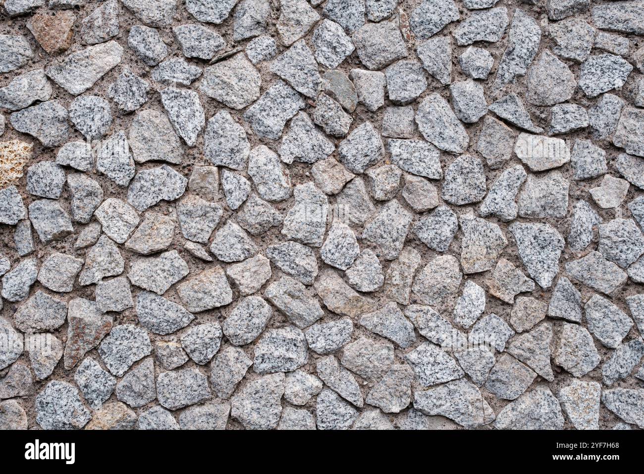 1970s-Style Grey Pebbledash Effect On A Building Wall Stock Photo
