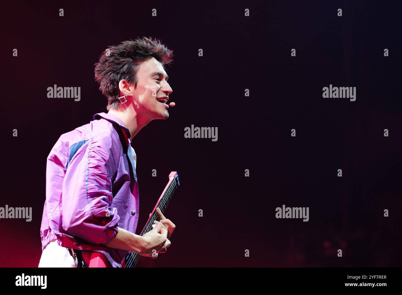 the english singer Jacob Collier during the performance at the WiZink ...