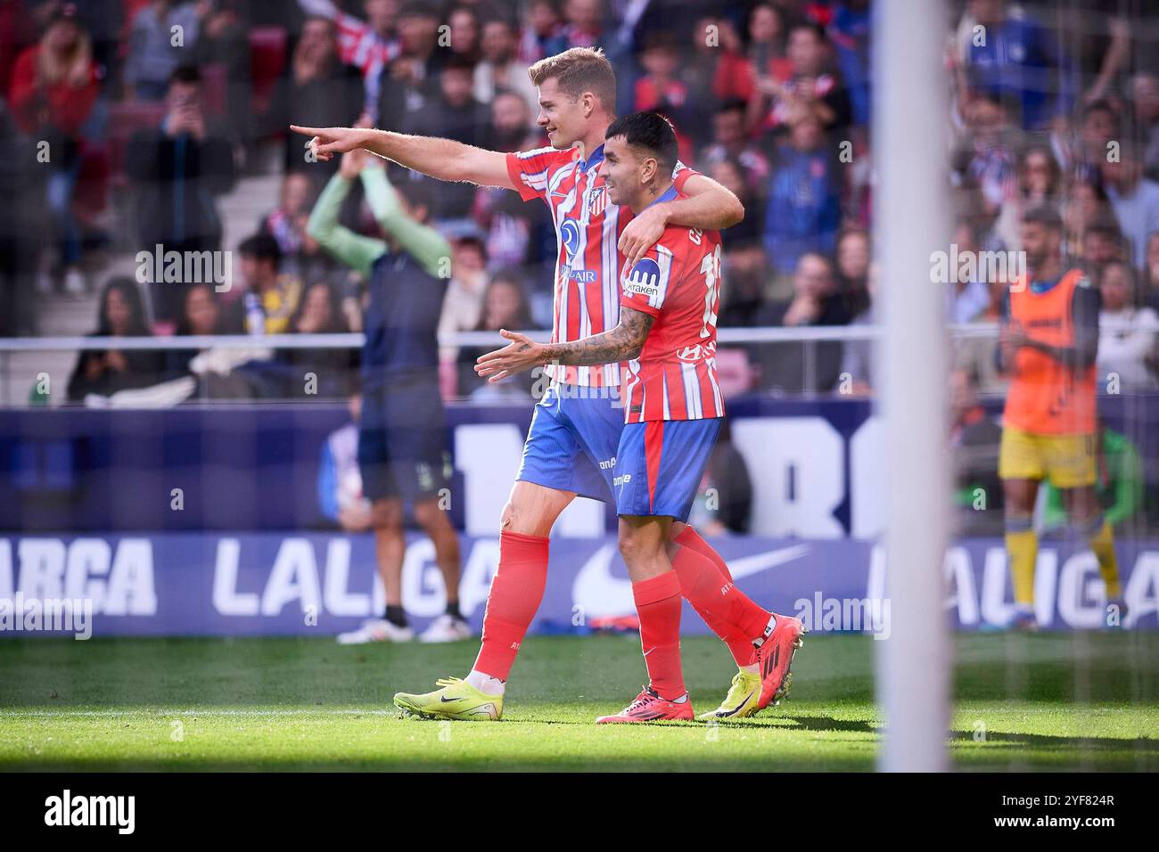 Spanish La Liga EA Sports soccer match Atletico de Madrid vs Las Palmas ...