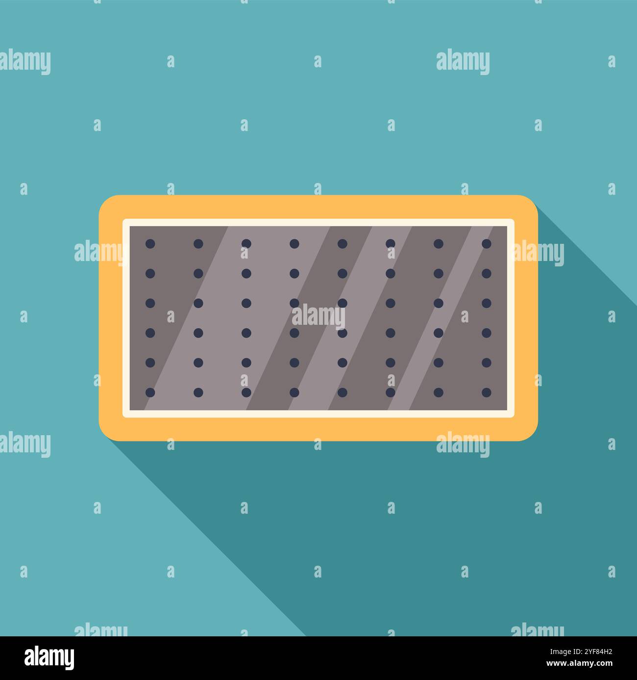 Electronic device with a grid pattern emitting light, possibly displaying information or serving as a unique lighting element Stock Vector