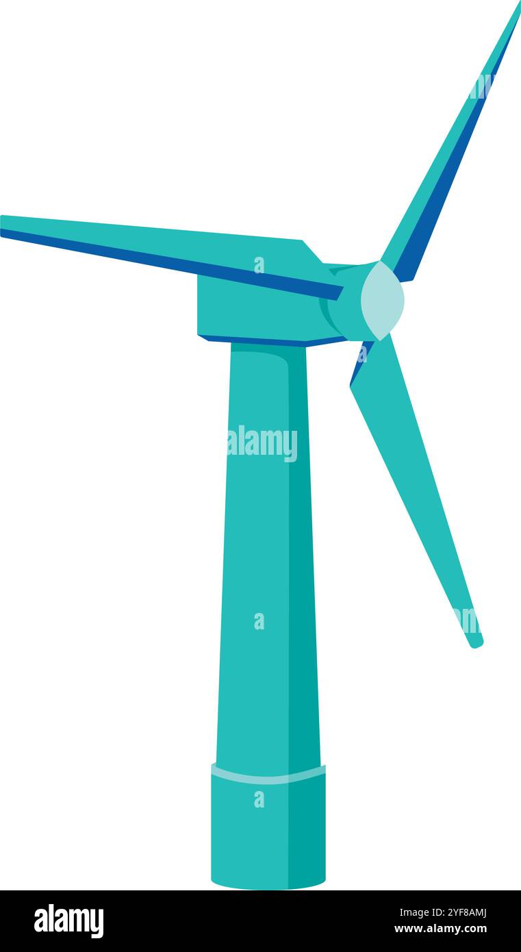 wind turbine renewable and sustainable energy Stock Vector Image & Art ...