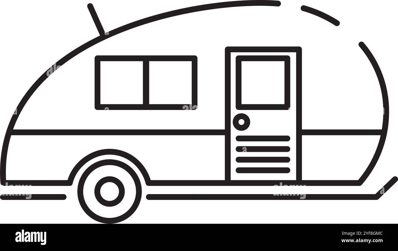 camper car transport Stock Vector Image & Art - Alamy