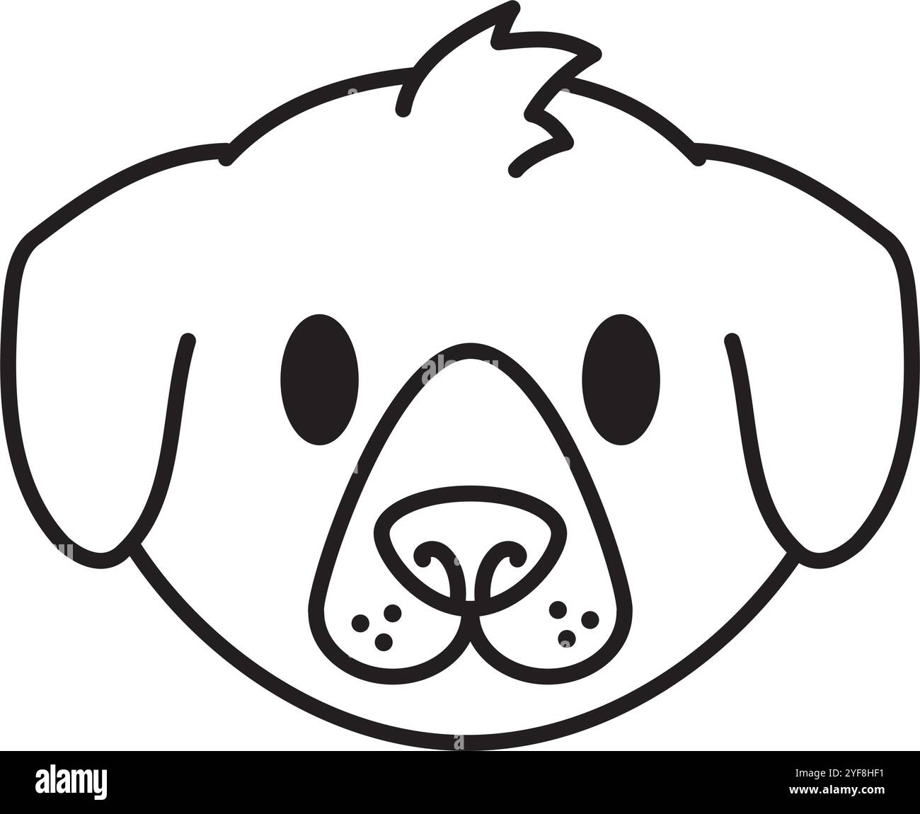 dog head animal icon Stock Vector Image & Art - Alamy