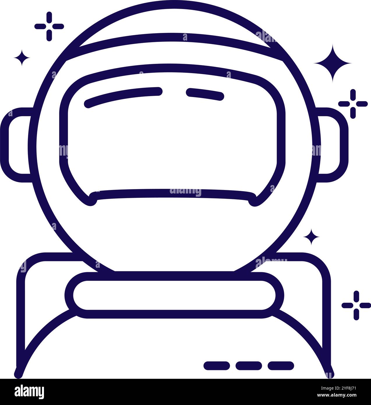 astronaut minimalist space exploration Stock Vector