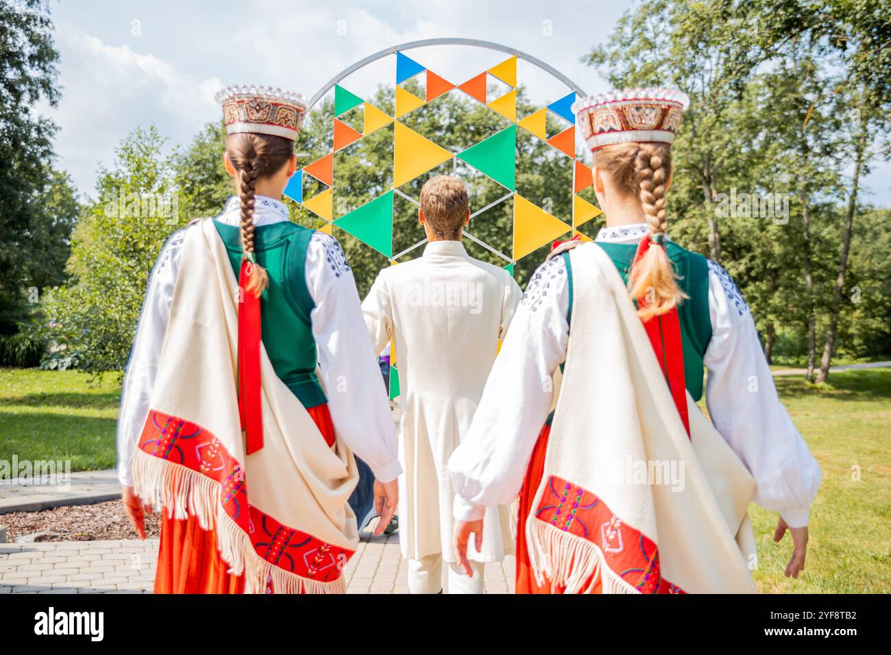 latvian Latvia traditional costumes latvian folklore hi-res stock photography and images - Alamy