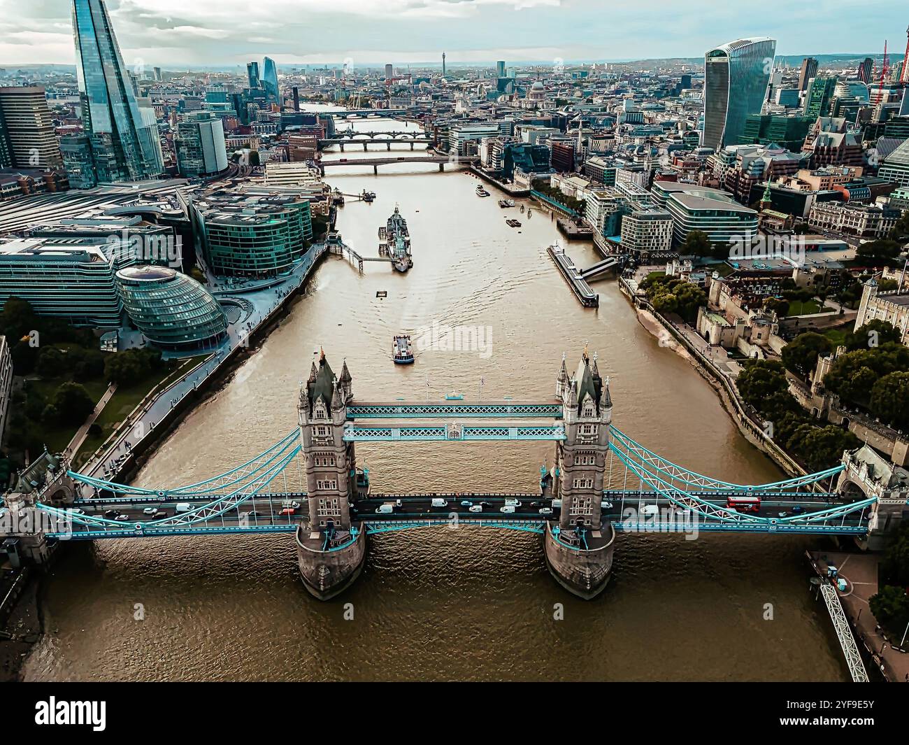 aerial-view-of-the-tower-bridge-in-london-one-of-london-s-most-famous