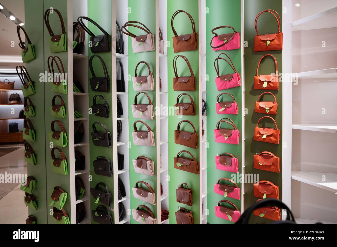 Longchamp shop in a mall. Longchamp is a French luxury leather goods company selling fashion accessories and ready to wear bags. Istanbul Turkey A Stock Photo Alamy