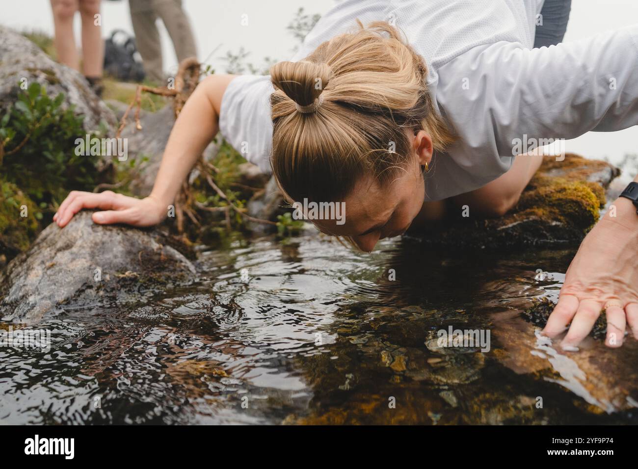 Woman bending over hi-res stock photography and images - Alamy