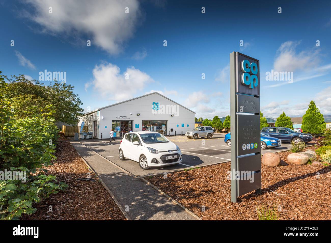 Co Op store in Laurencekirk, Aberdeenshire, scotland Stock Photo
