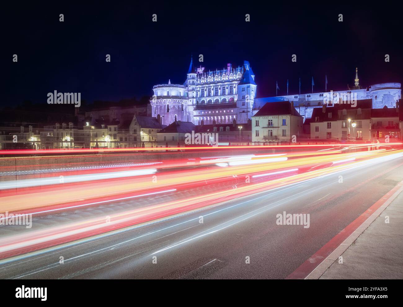 Amboise castle night hi-res stock photography and images - Alamy