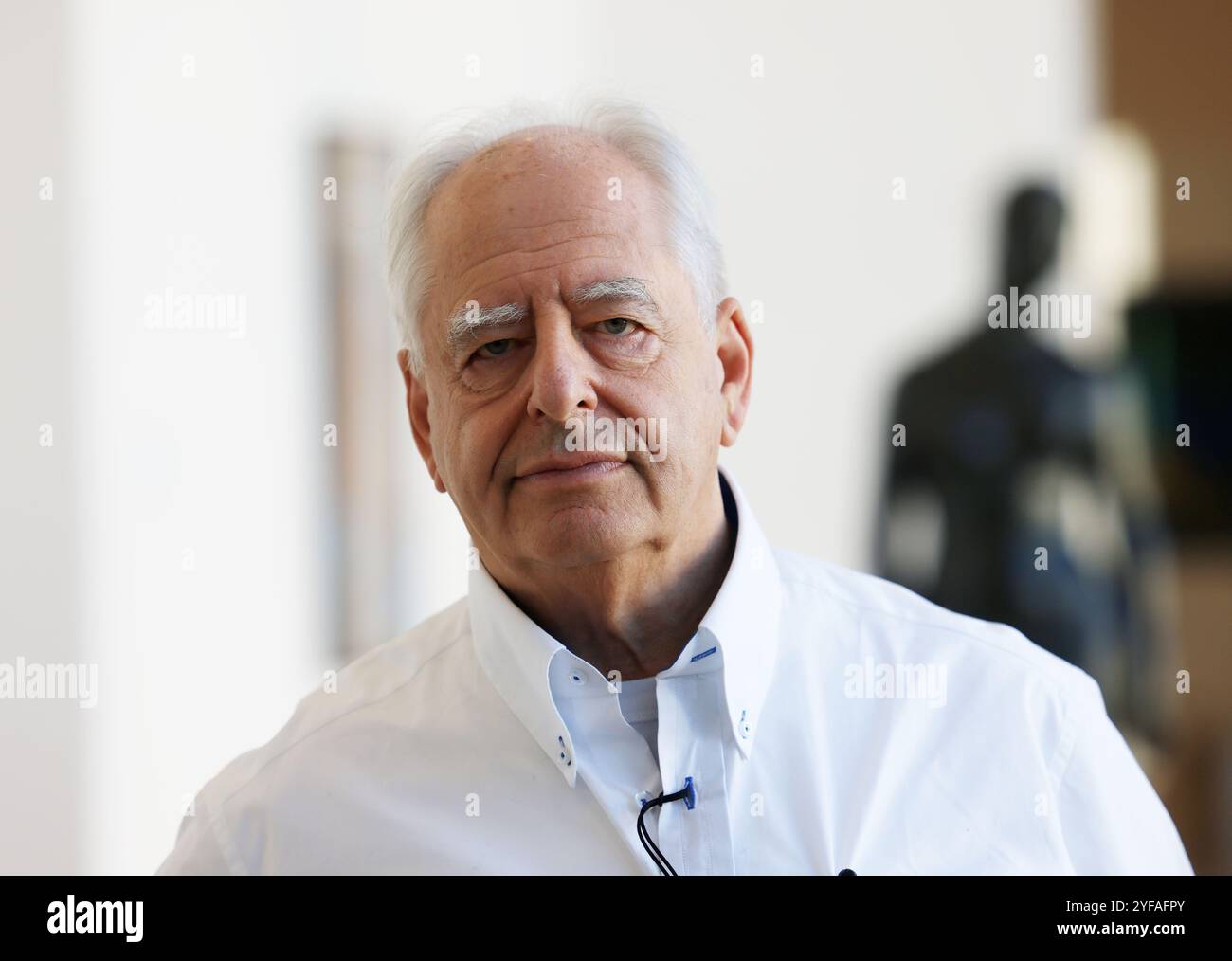 cologne-germany-04th-nov-2024-the-artist-william-kentridge-stands