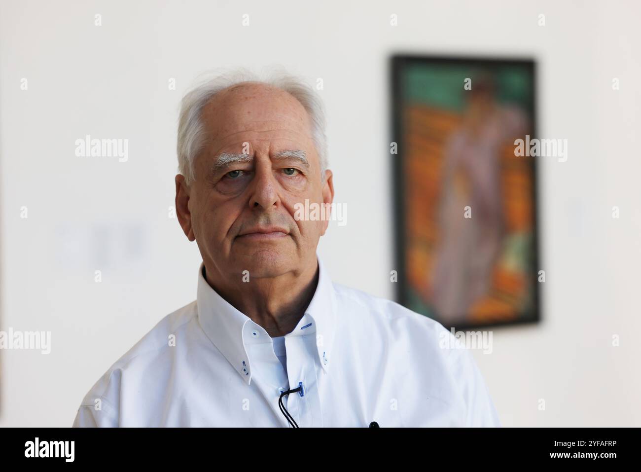 cologne-germany-04th-nov-2024-the-artist-william-kentridge-stands