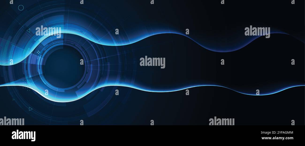 Abstract Technology Digital Particles. Futuristic Background. Big Data ...