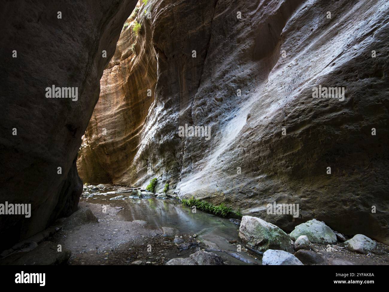 The famous, beautiful and picturesque Avakas gorge at Akamas peninsula ...