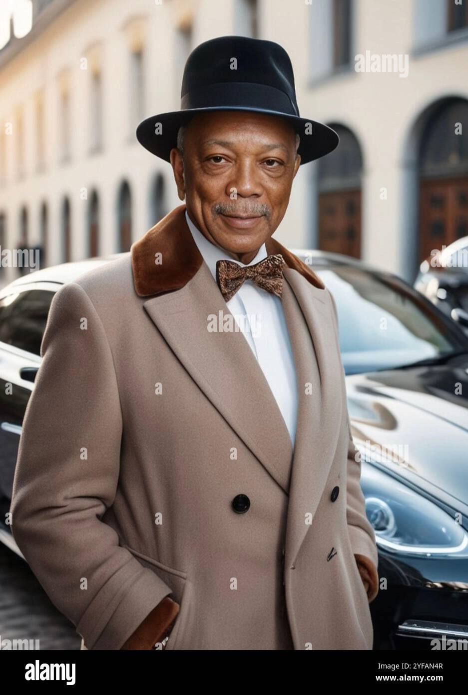 Quincy Jones, musicien et producteur de Michael Jacskon Stock Photo
