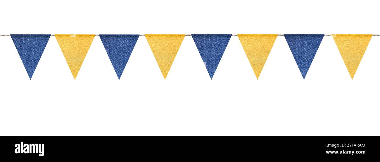 Blue triangle flag isolated on hi-res stock photography and images - Alamy