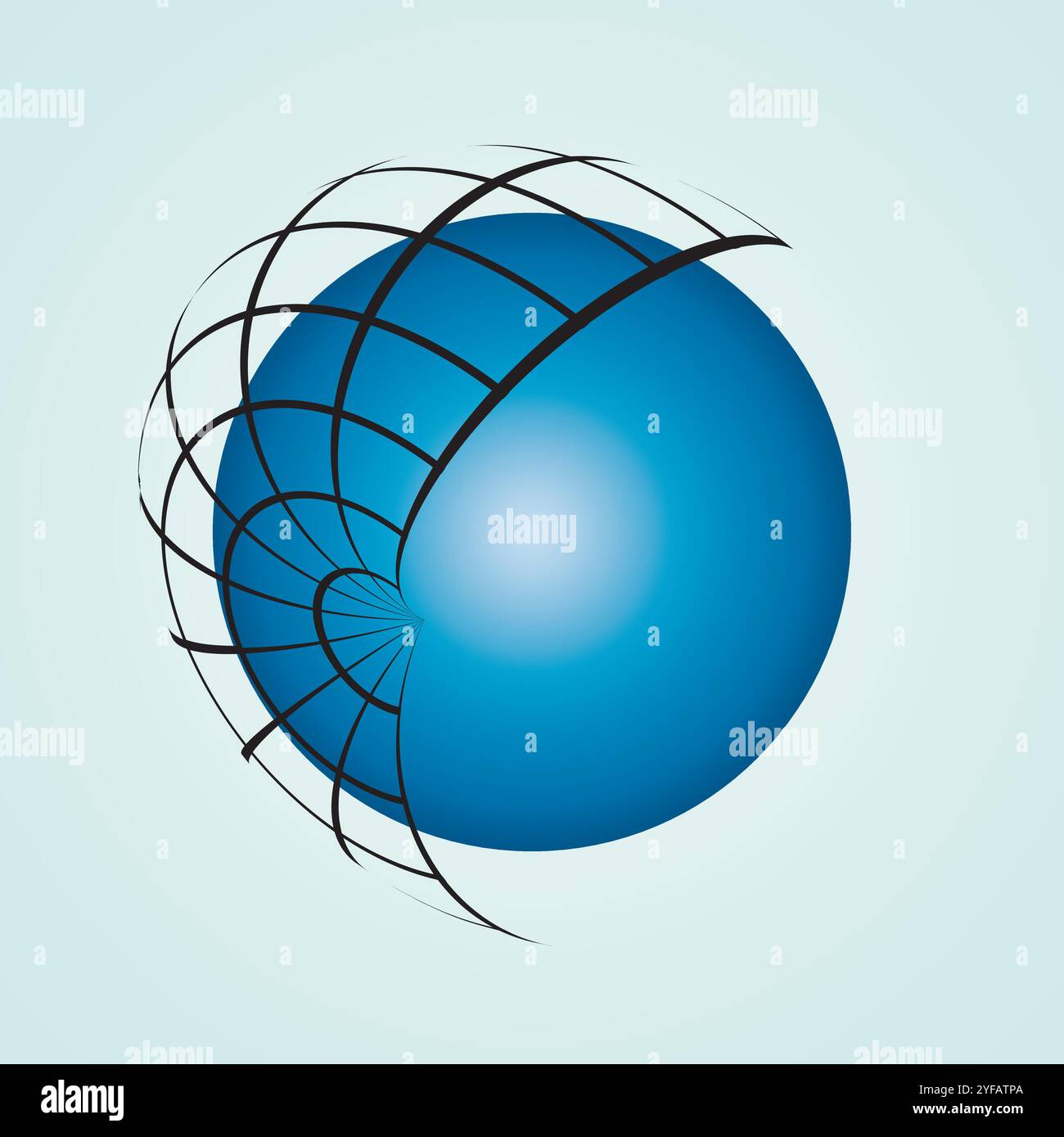 Globe icon. Flat design style modern vector illustration. Stock Vector