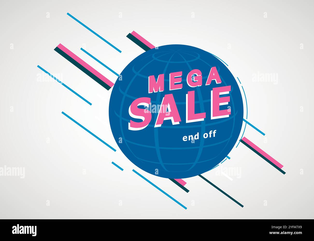 Big sale bright banner. Special offer. Vector illustration Stock Vector