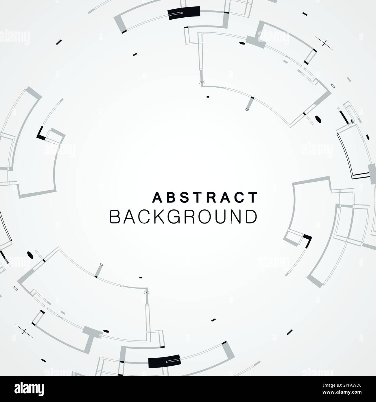 Abstract rounded shapes on white background. Vector collection. Cloud ...