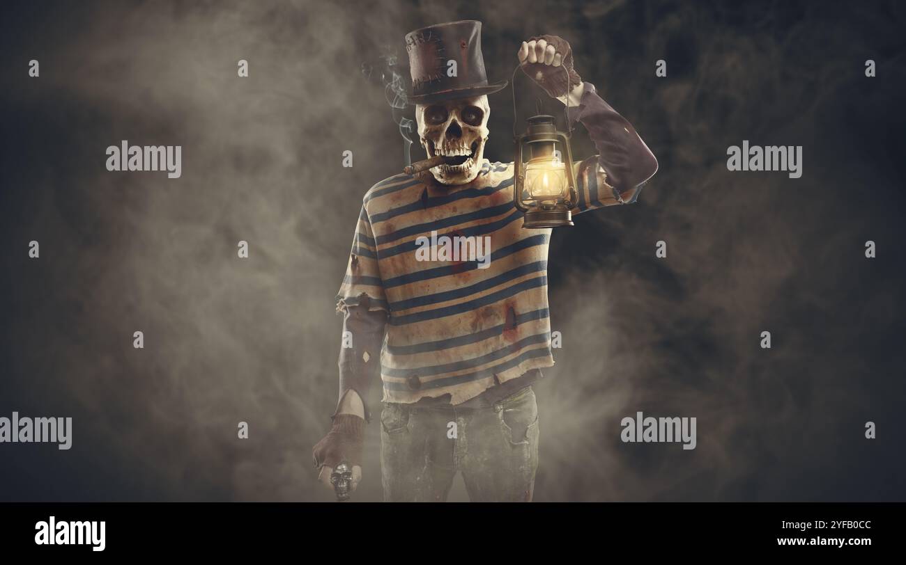 Frightening man halloween zombie bloody hi-res stock photography and ...