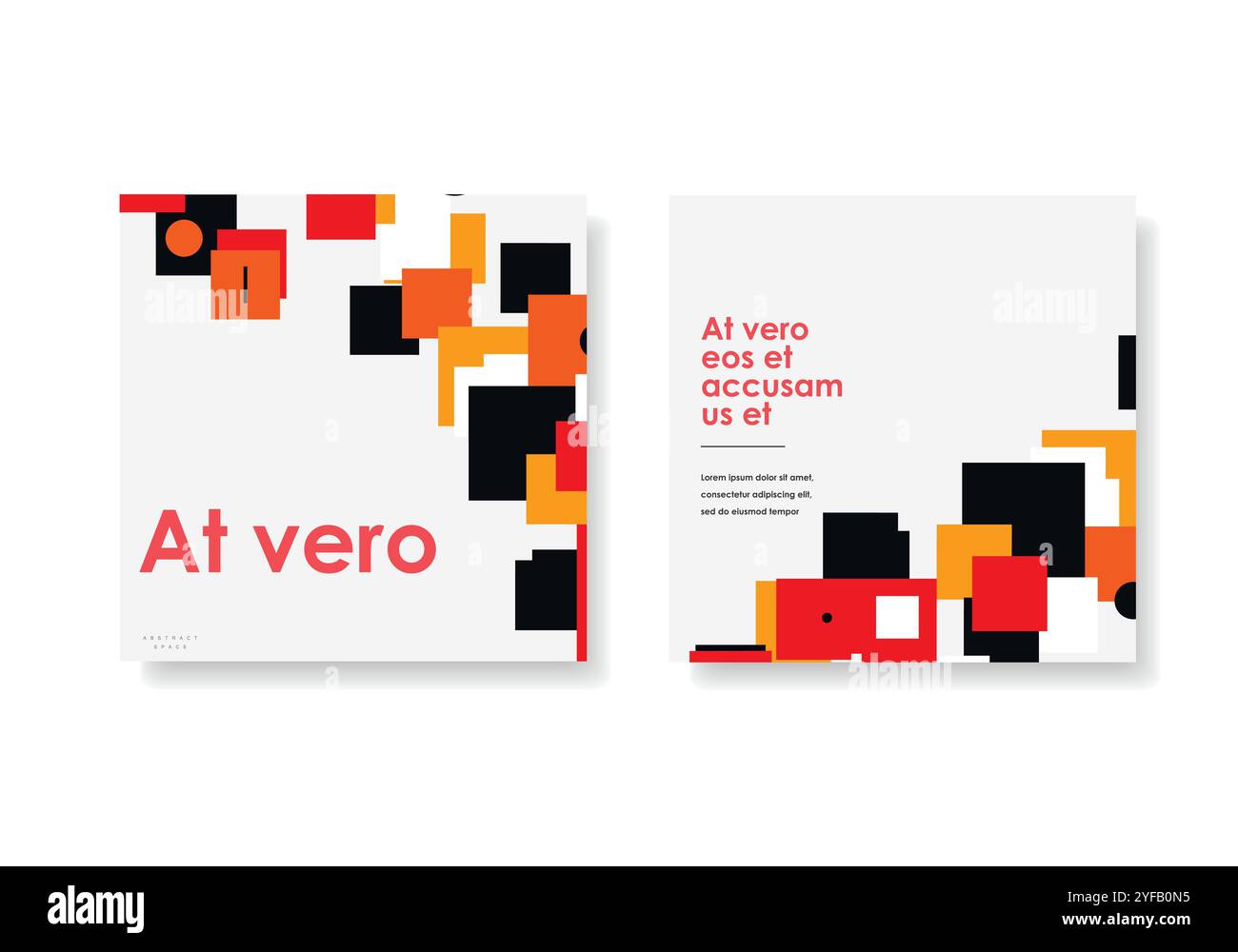 Modern abstract vector with square design brochure for design. Flat vector illustration. Modern cover template Stock Vector