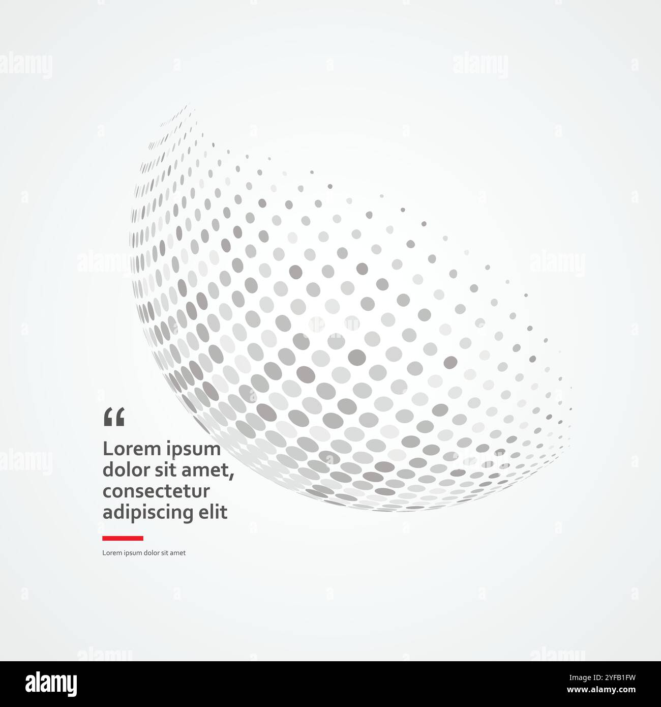 3d sphere consisting points. Innovation technology concept. Digital background. Modern 3d graphic concept Stock Vector