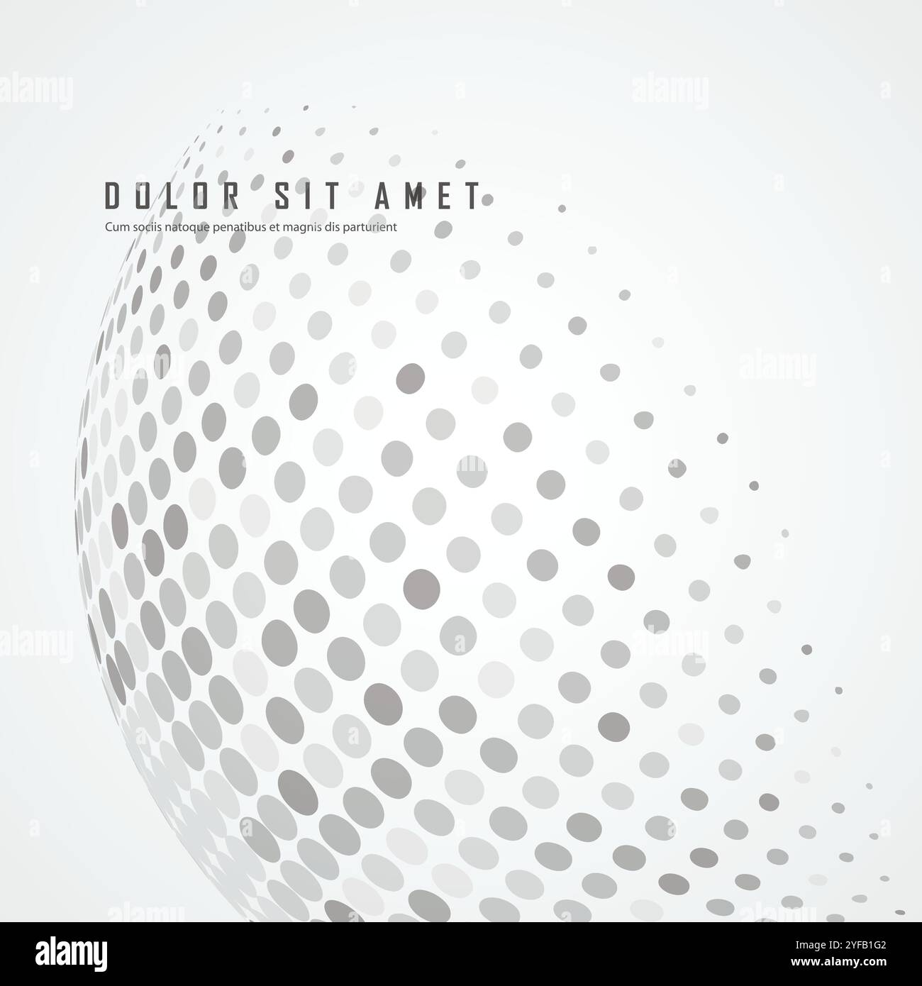 3d sphere consisting points. Innovation technology concept. Digital background. Modern 3d graphic concept Stock Vector