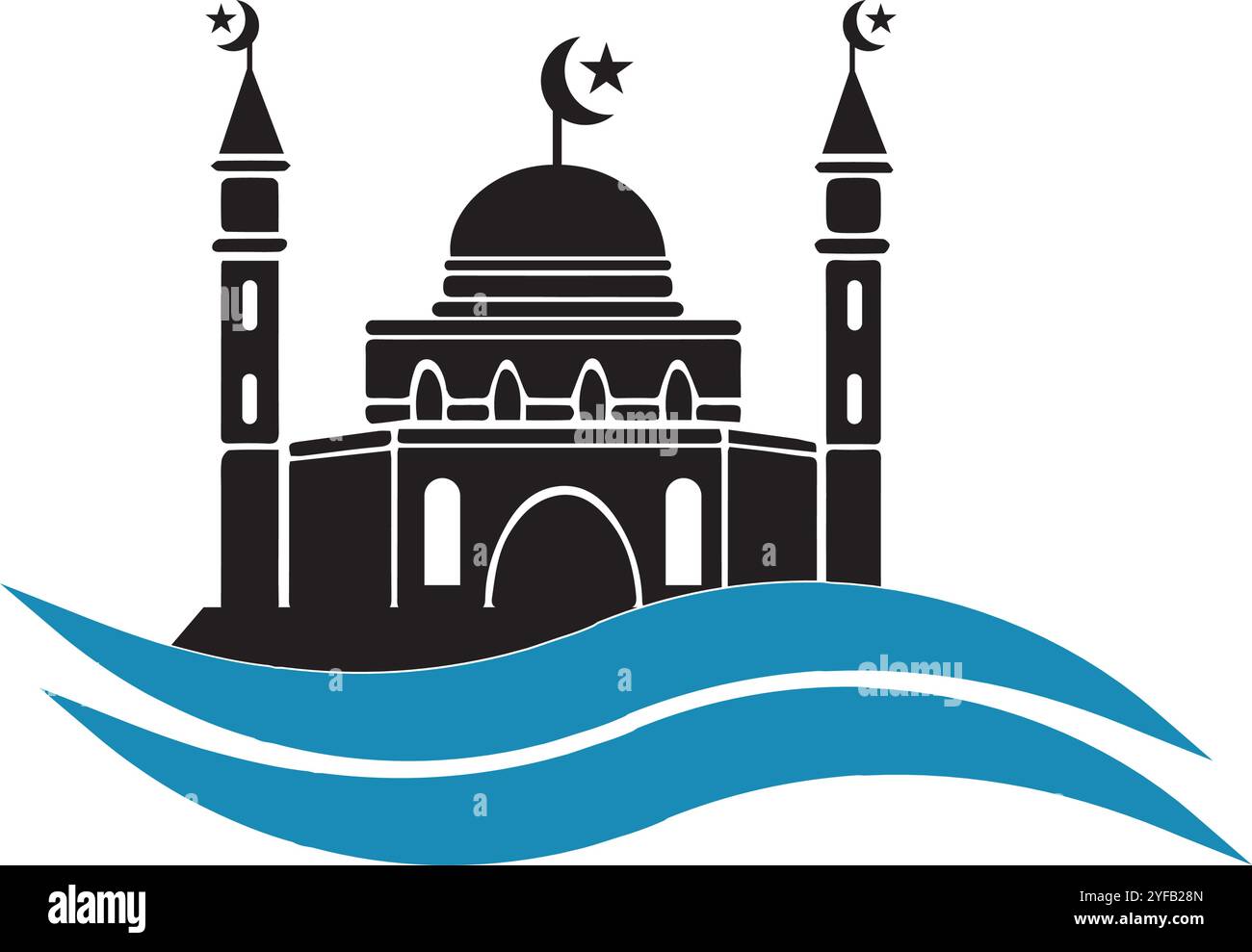 mosque icon vector illustration symbol dsign Stock Vector Image & Art ...