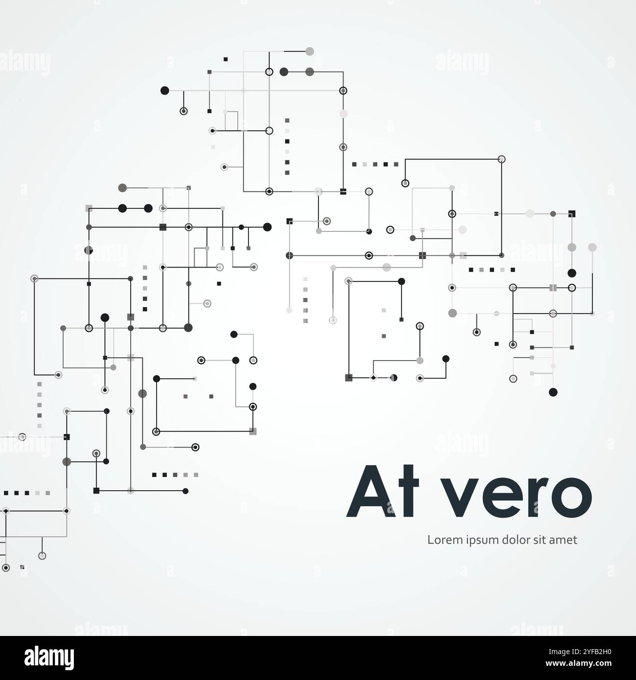 Social media background. Dotted line. Connected square lines Stock Vector